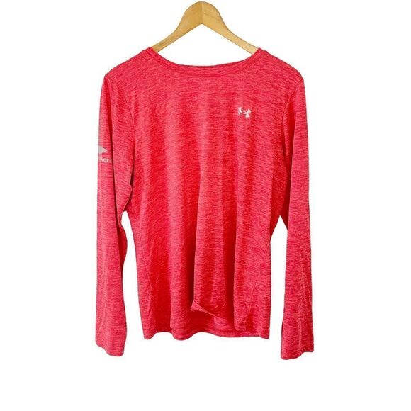 Under Armour Coral Orange Long Sleeve Shirt - Picture 1 of 8